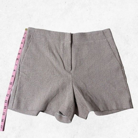 Loft Dress Shorts Women's 2‎ Geometric Pattern Bermuda Zip Button Hooks NWT - Picture 8 of 10